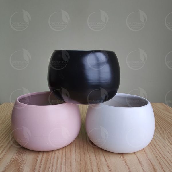 Chậu hạt dẻ gốm sứ trồng cây cảnh mini để bàn sen đá xương rồng