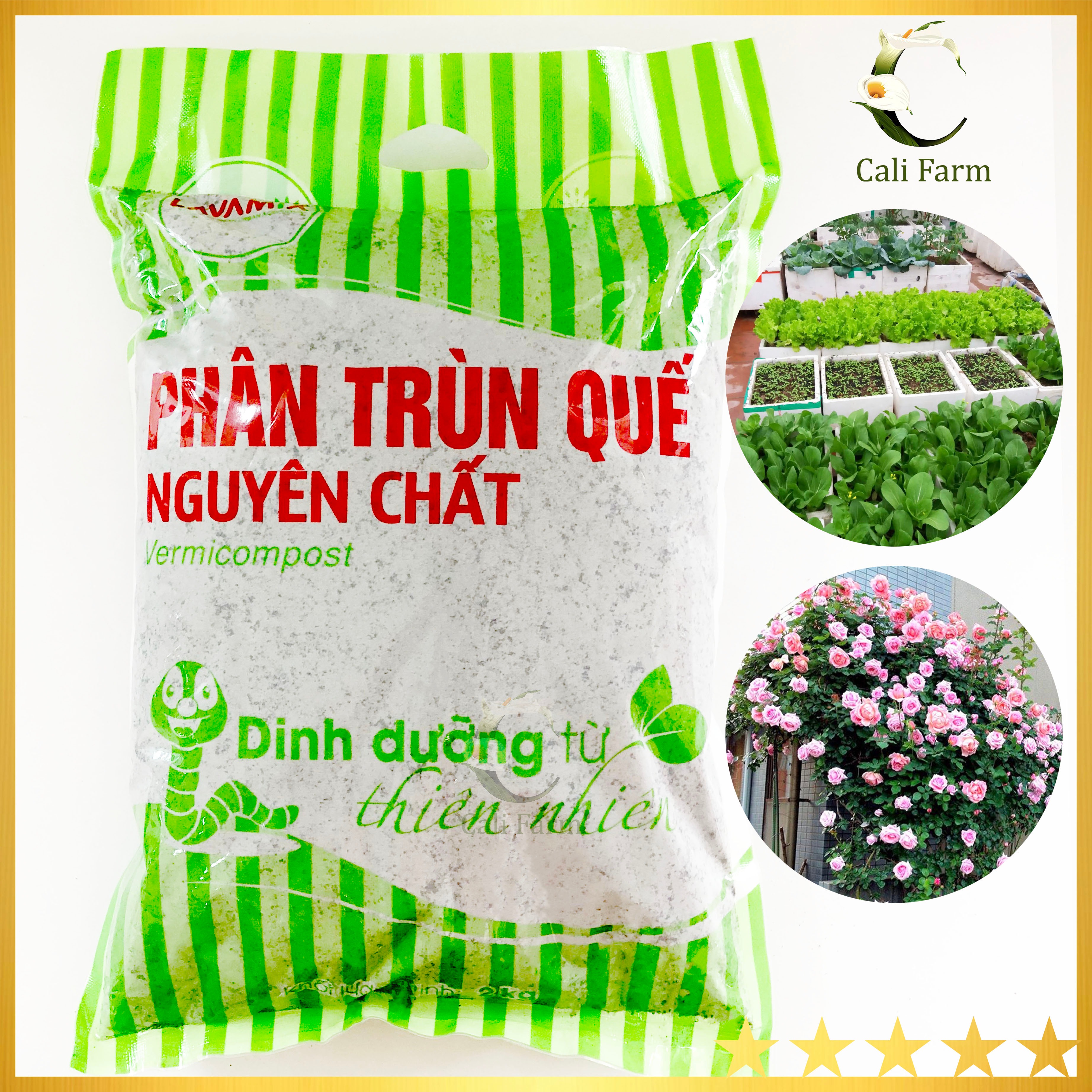 Phân trùn quế nguyên chất lavamix 2kg