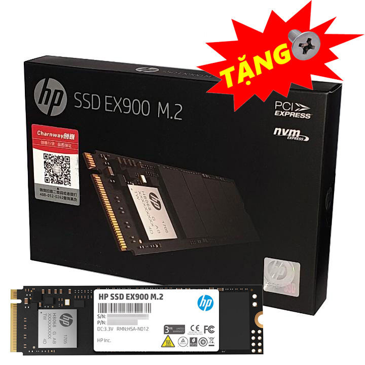 Ổ cứng SSD M.2 PCIe NVMe HP EX900 120GB 250GB 500GB 1TB - bảo hành 3 năm - SD28 SD29 SD30 SD31