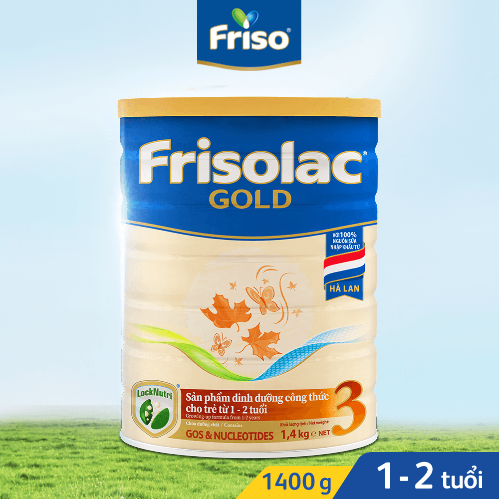 Sữa bột Frisolac gold 3 1.4kg  Dành cho trẻ 1_2 tuổi