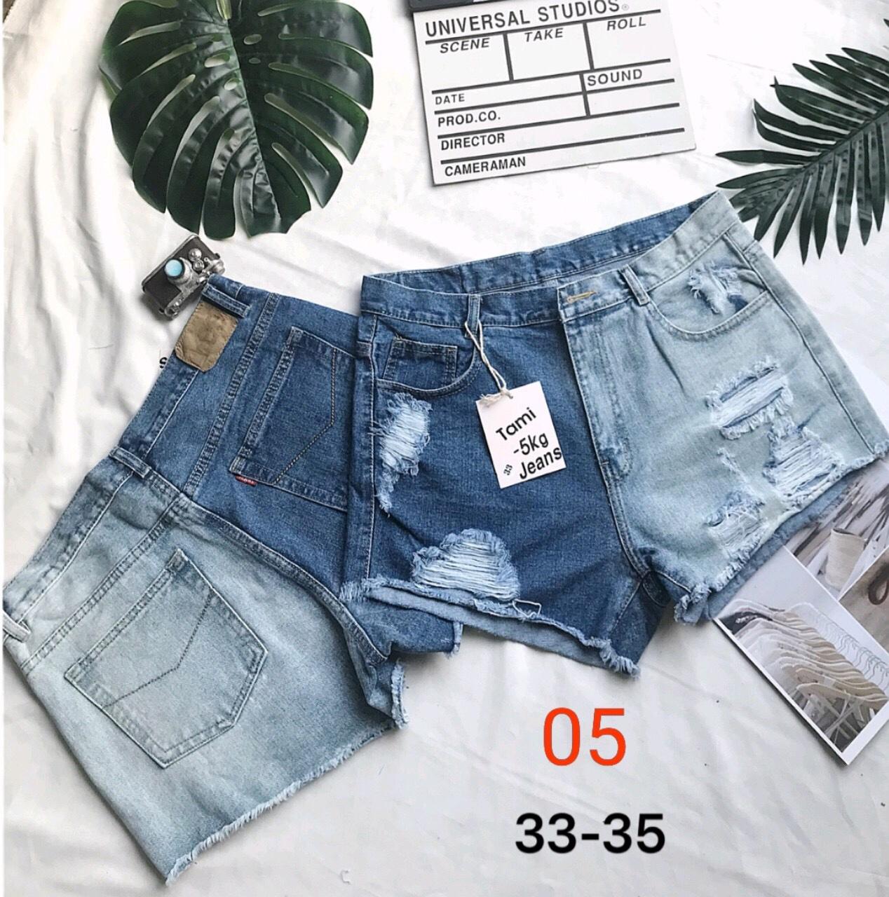 Quần short Jean Nữ Size lớn
