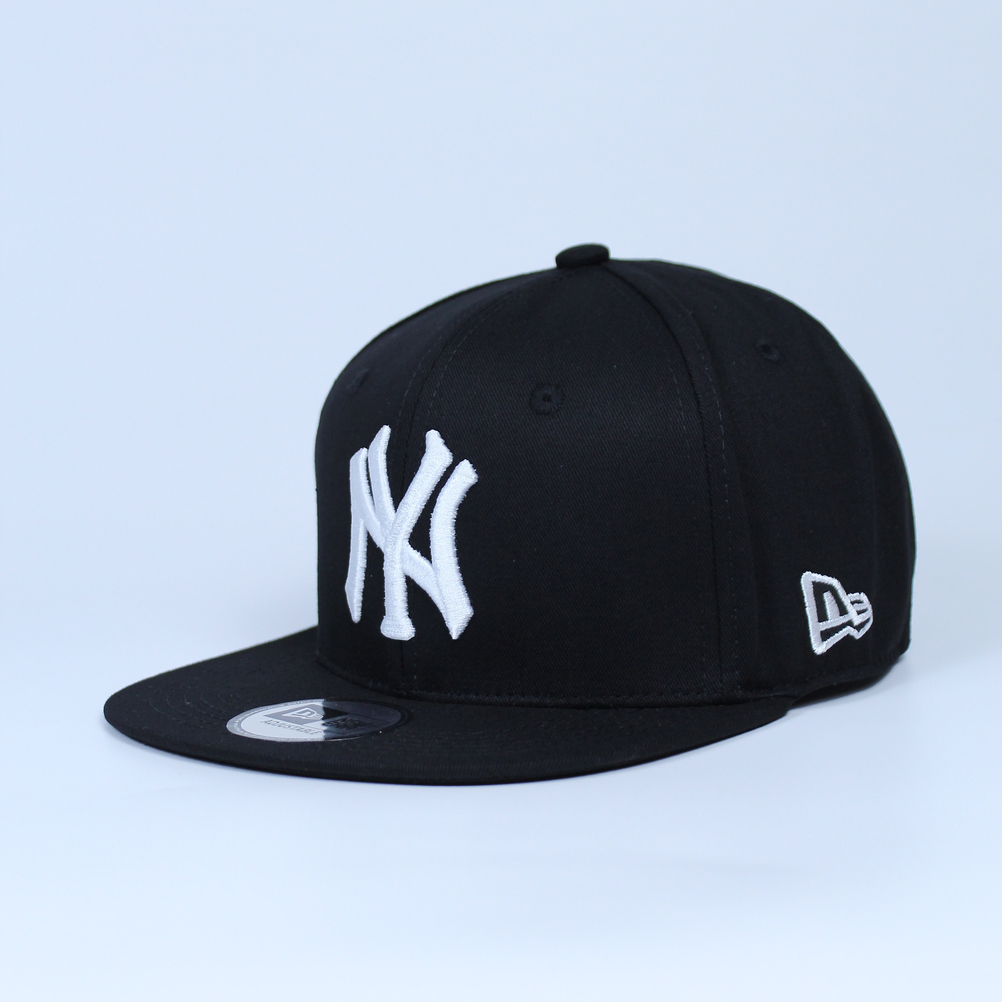 Mũ Nón Snapback Bít Đuôi NY Đen Thời Trang Unisex Cho Cả Nam Và Nữ Chất Liệu Kaki Dày Dặn Logo Thêu Nổi Đủ Size - Nón Hiphop Bít Đuôi - Mũ Nón Bóng Chày - 4