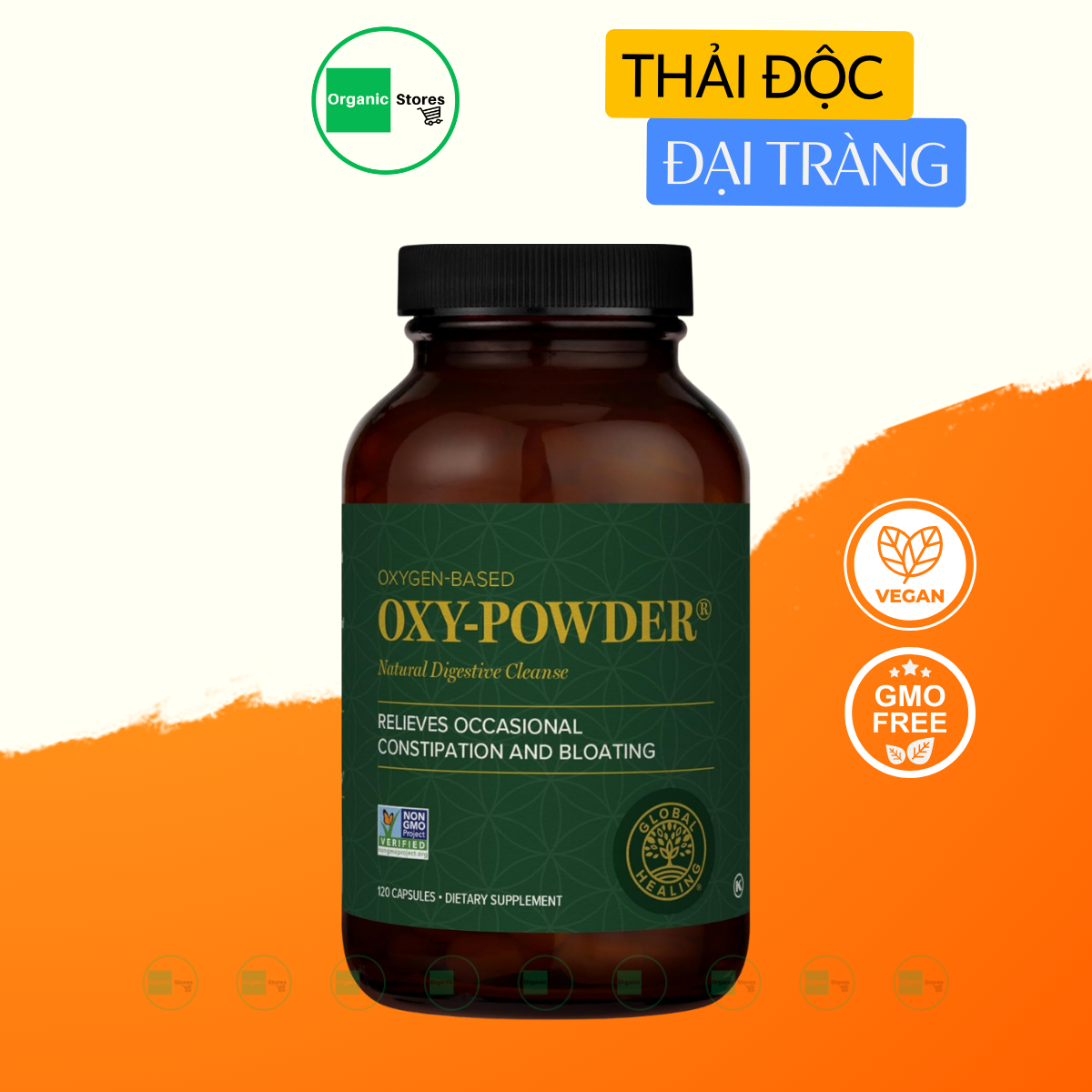 Thải độc đại tràng Global Healing 120 viên - Oxy Powder