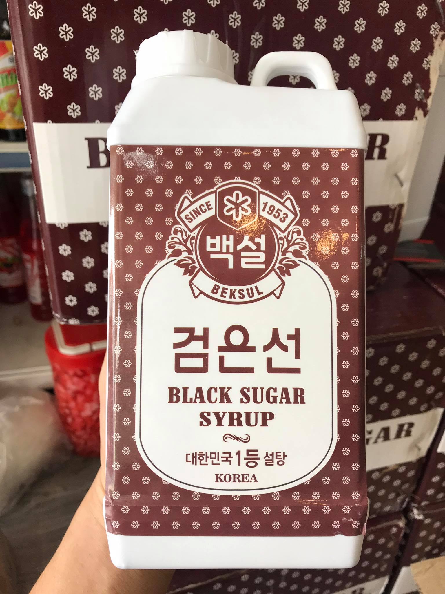 Siro Đường Đen Hàn Quốc Beksul - chai 1,5KG