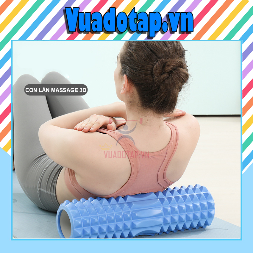 Con lăn massage foarm roller yoga, ống trụ lăn xốp giãn cơ tập gym, yoga, boxing foam rollet cao cấp
