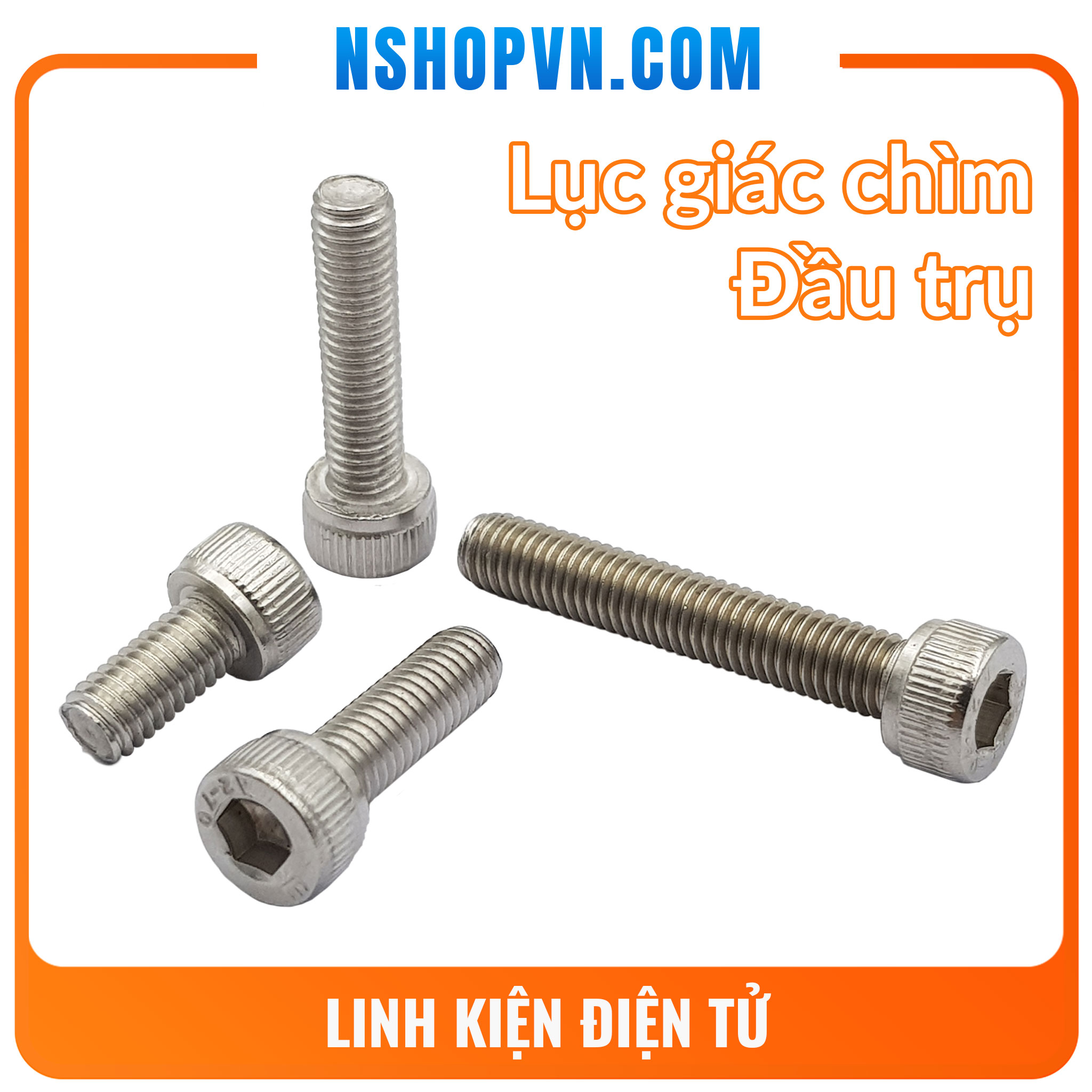 Ốc lục giác m4 | m5 inox 304 đầu tròn