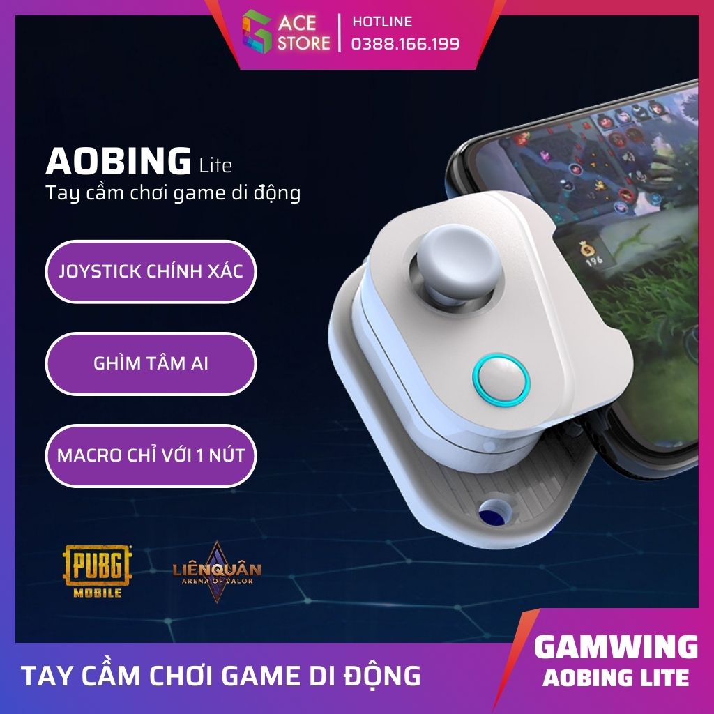 Gamwing Aobing Lite | Tay cầm chơi game di động hỗ trợ macro và ghìm tâm