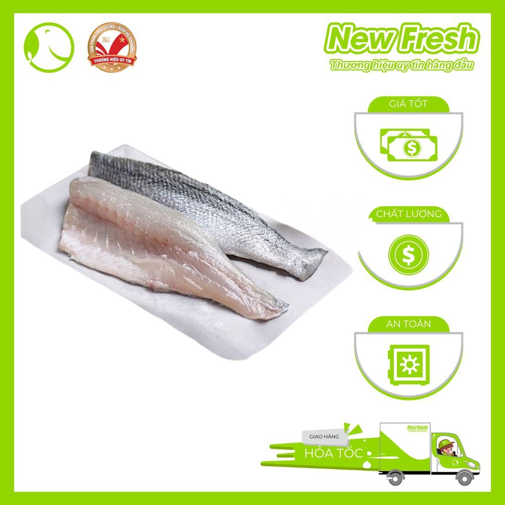 [HỎA TỐC HCM] Cá Chẽm Fillet Không Xương - Túi 1Kg