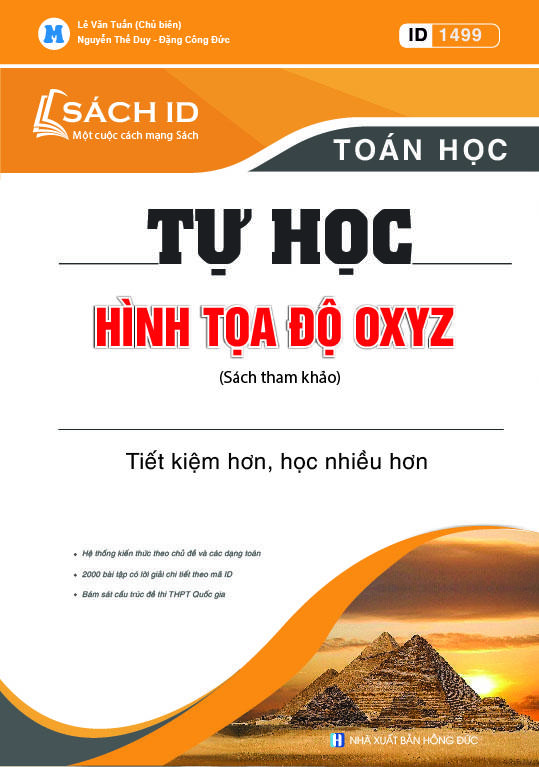 Sách ID Tự học hình tọa độ Oxyz
