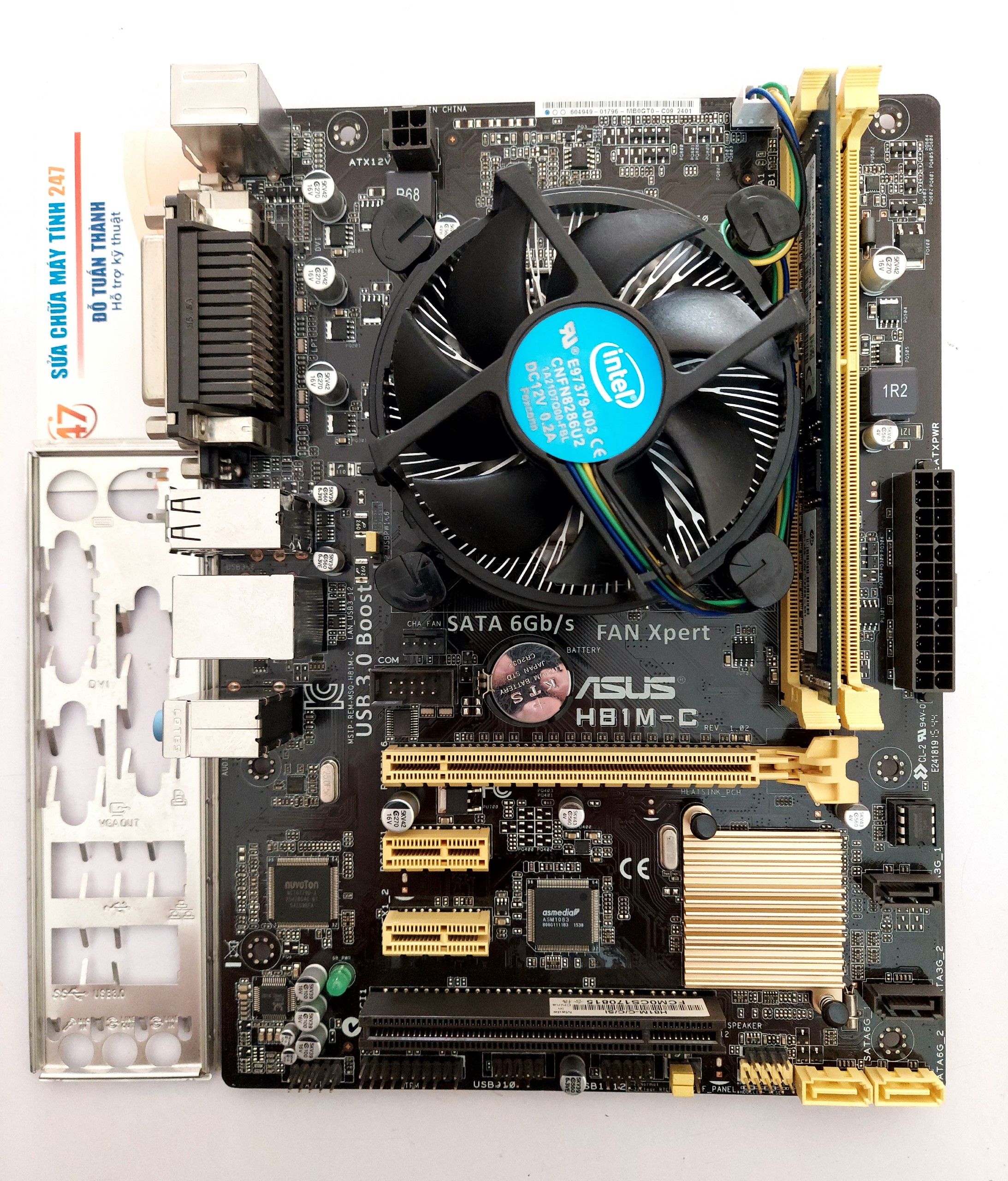 COMBO Main Asus H81 + Chip G3460 + Ram 8GB DDR3 Bus 1600