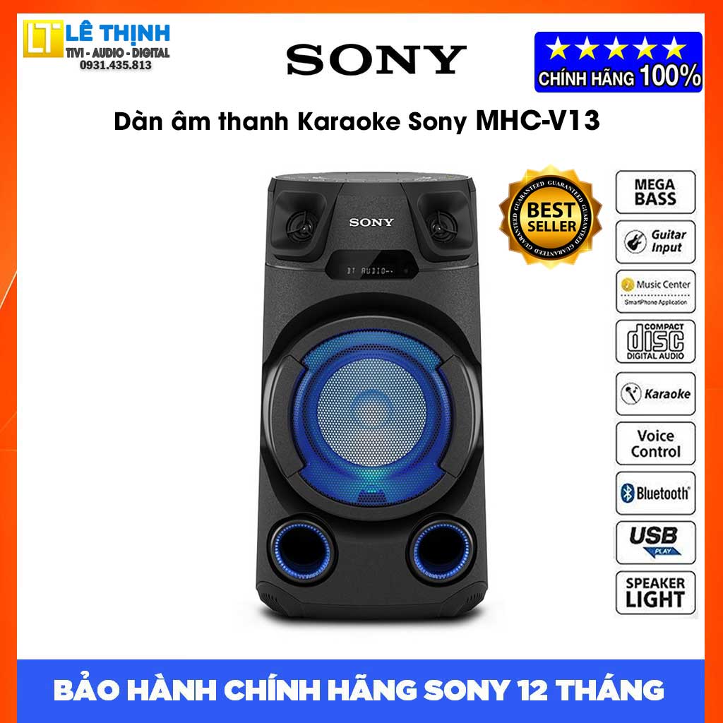Dàn âm thanh Hifi Karaoke Sony MHC-V13 - Hàng chính hãng - Bảo hành chính hãng Sony 12 tháng toàn quốc