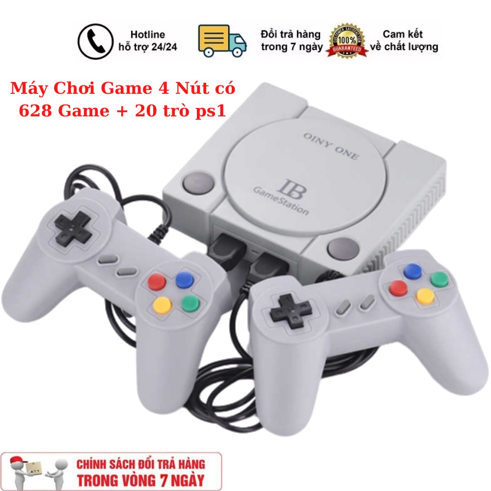 Máy Chơi Game 4 Nút có CỔNG HDMI 628 Game + 20 trò ps1, máy chơi game sup, máy chơi game 4 nút, máy chơi game cổ điển