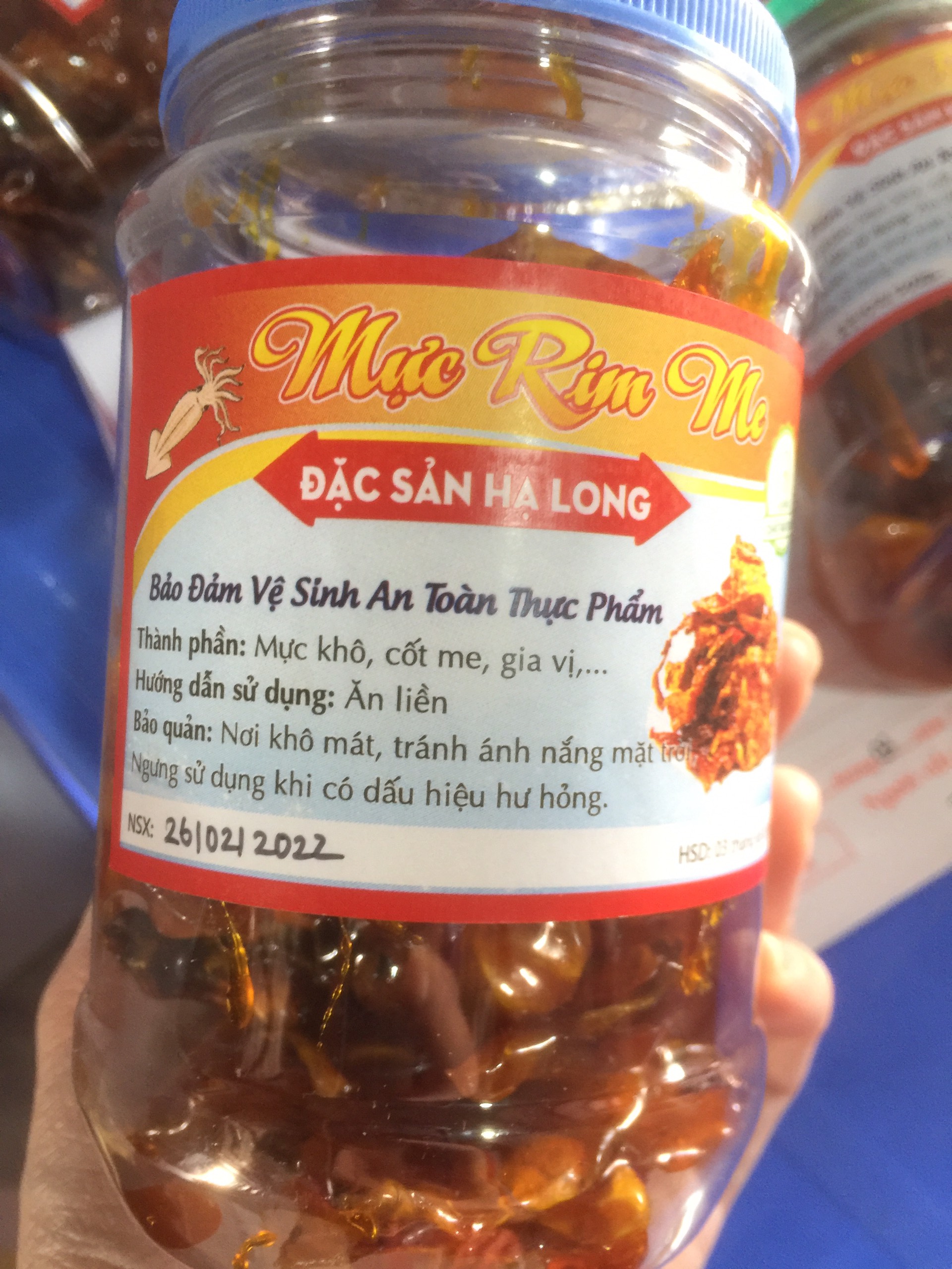- mực rim me/ mực rim cay/ mực rim ngon hộp 200g