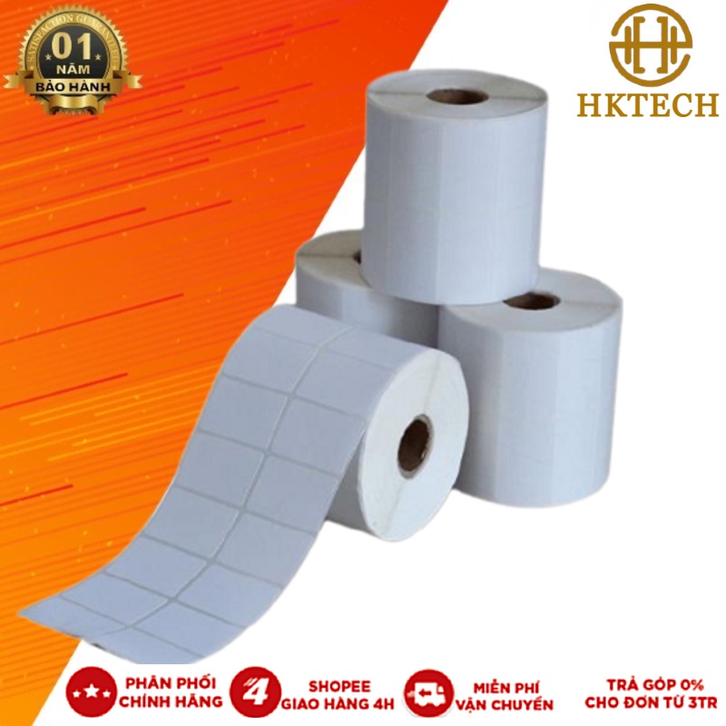 Decal Thường Giấy In Tem Nhãn Mã Vạch 50X30 Cuộn 50M