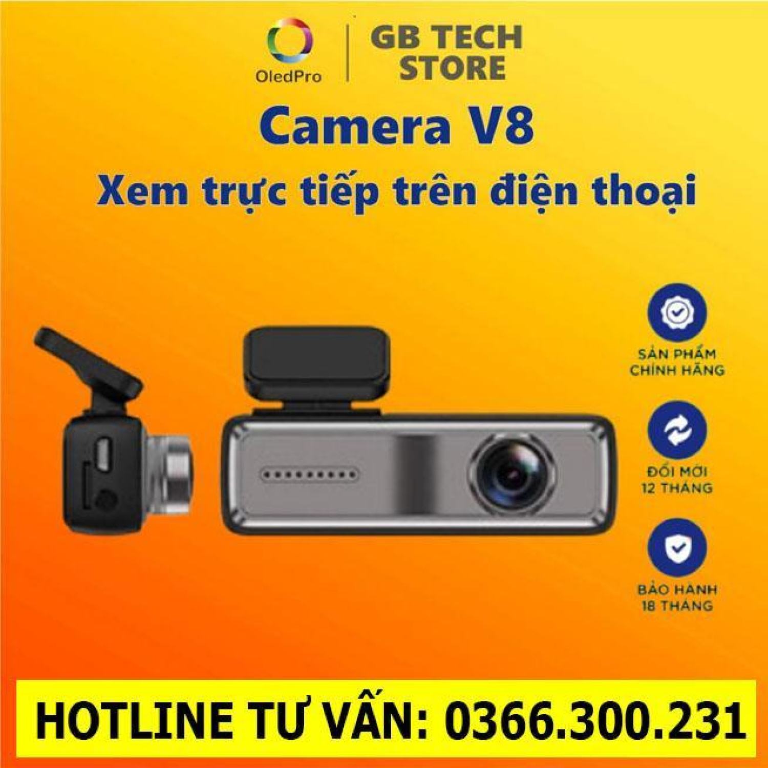 Camera hành trình WIFI V8 Full HD 1080P kết nối WIFI với điện thoại và màn