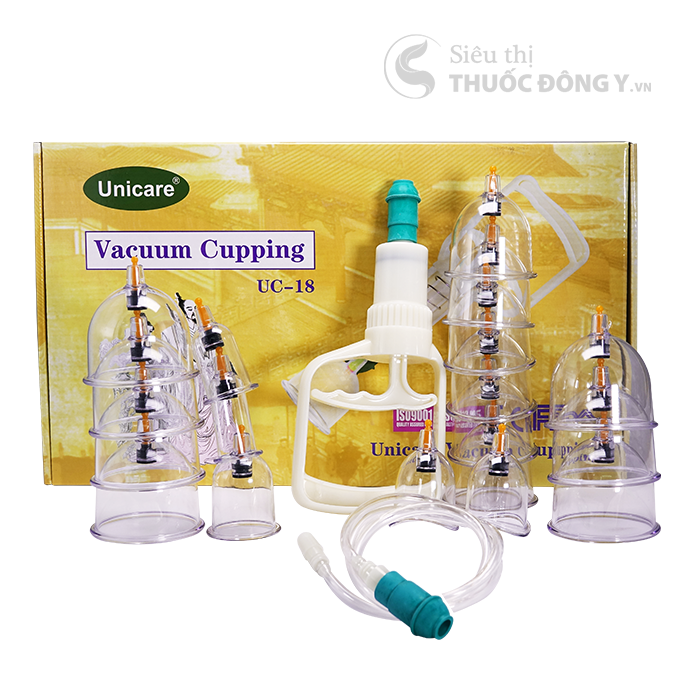 ✅ bộ giác hơi không dùng lửa unicare uc-18 , bộ giác hơi hút chân không 18 ly cốc không dùng lửa,bộ giác hơi không dùng lửa: unicare uc-18
