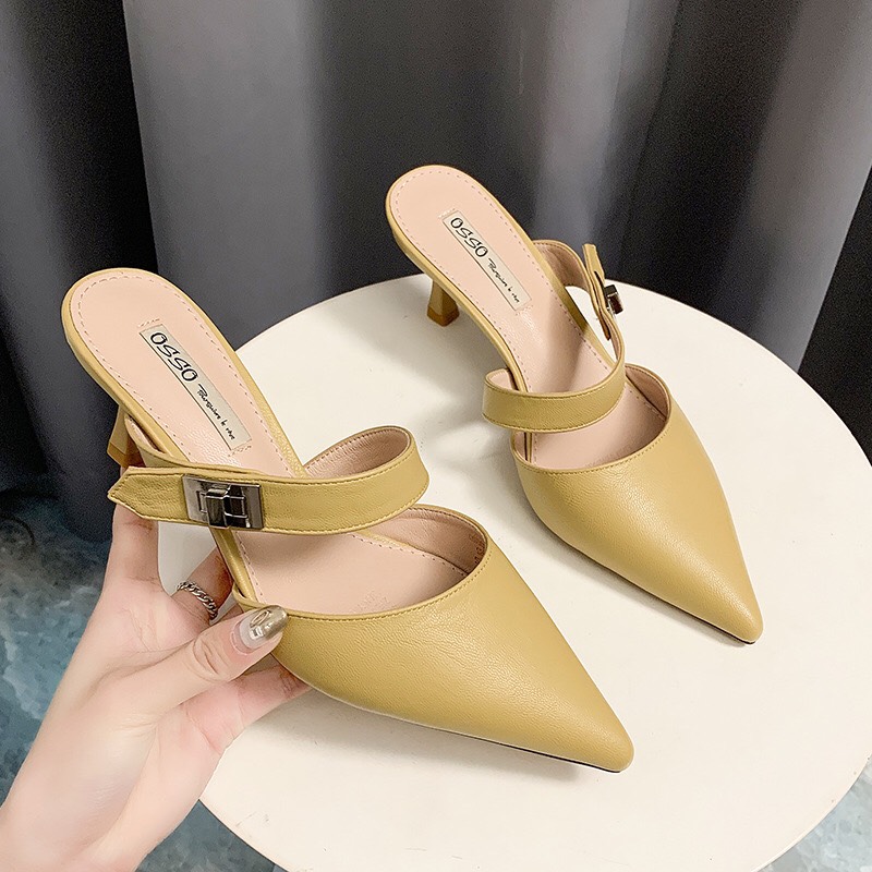 giày sục ,giày cao gót vàng tag sắt SD 65