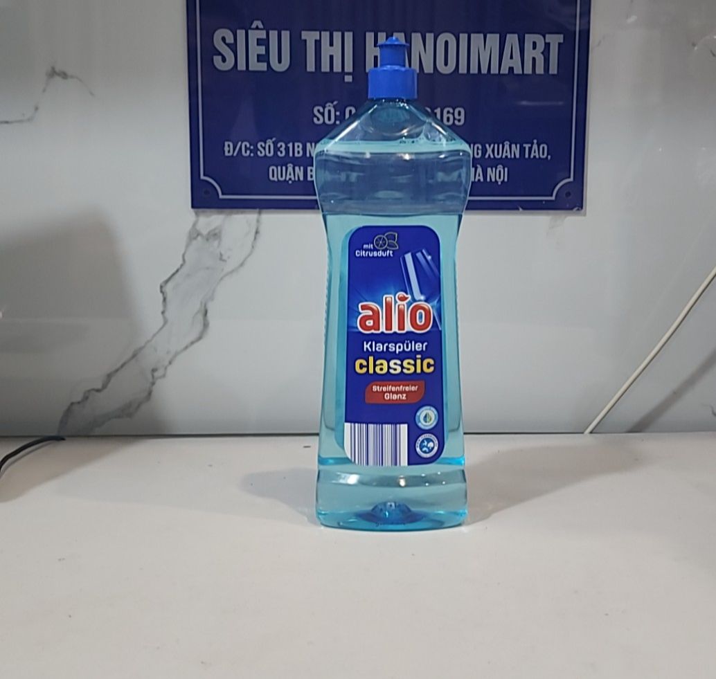 Nước Làm Bóng Alio 1000Ml Chất Trợ Xả Cho Máy Rửa Bát Chén