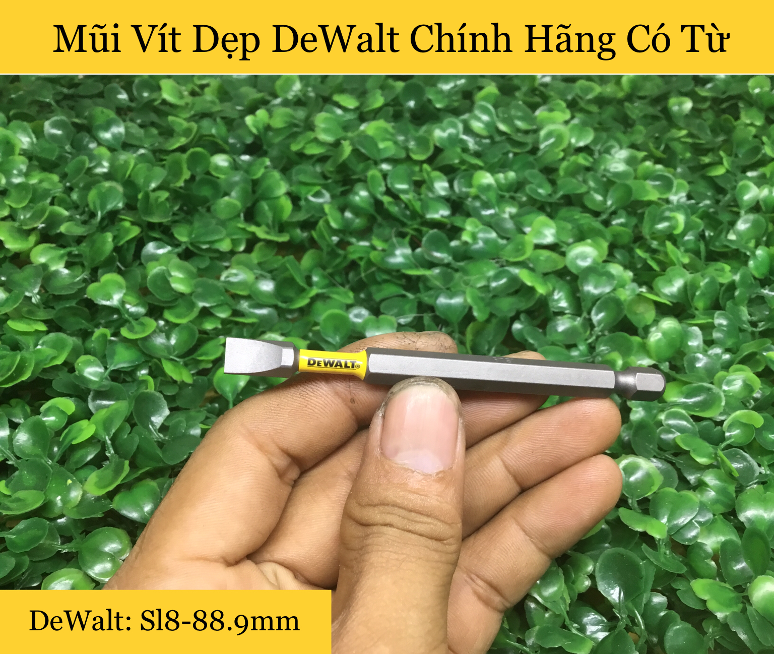 Mũi Vít Dẹp DeWalt Chính Hãng Có Từ Sl8-88.9mm