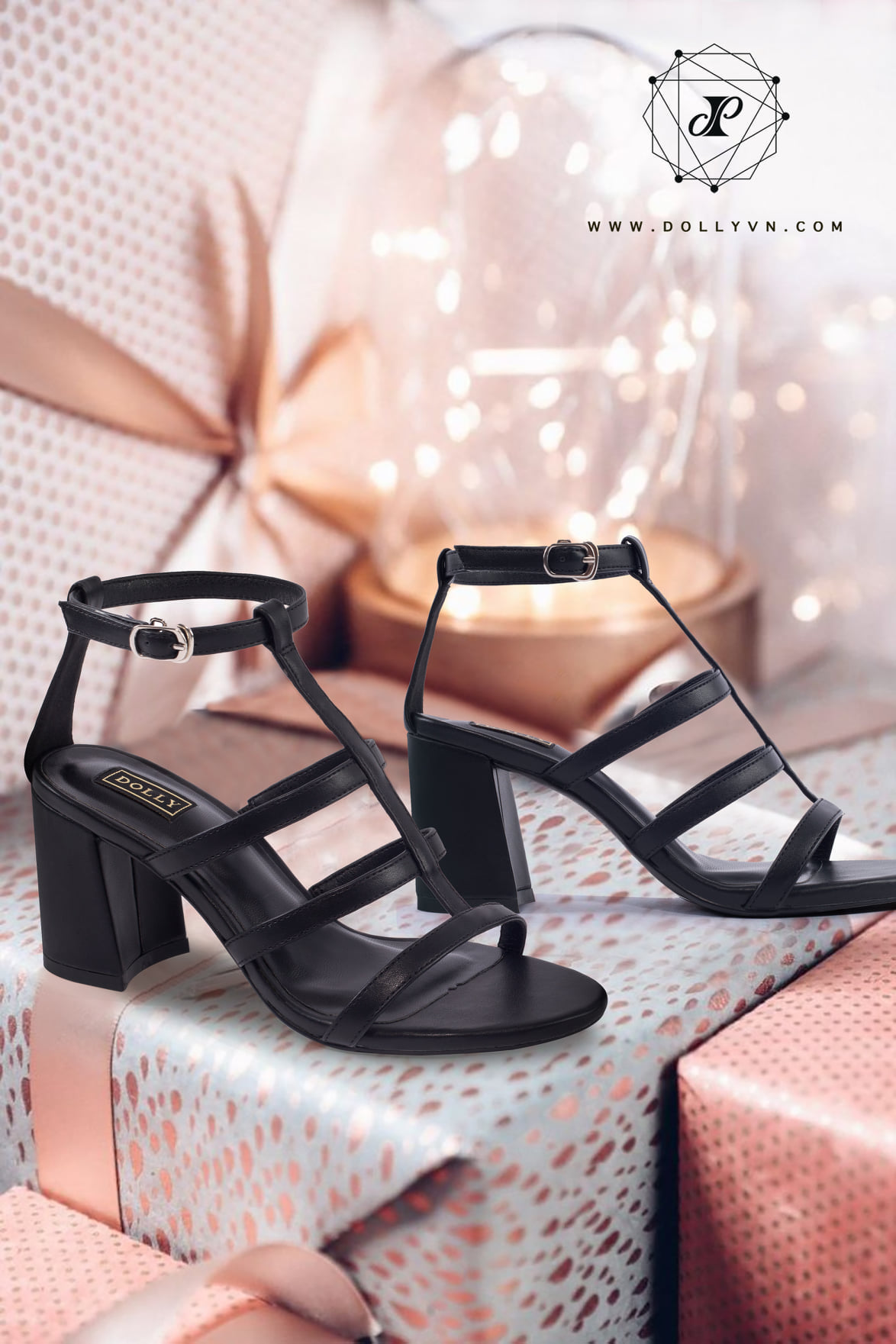 Giày sandal 7cm dolly.1336