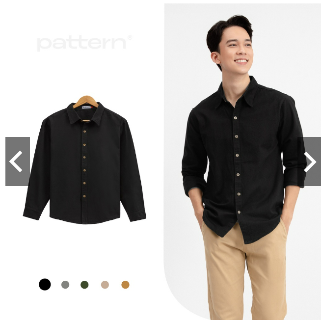 Áo kaki nam the 1992 sơ mi dài tay