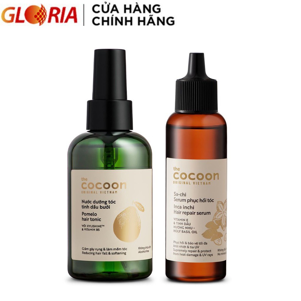 Combo nước dưỡng tóc tinh dầu bưởi Cocoon 140ml + Sa-Chi serum phục hồi tóc Cocoon 70ml, sản phẩm đa dạng, chất lượng tốt, đảm bảo an toàn sức khỏe người dùng, vui lòng inbox để shop tư vấn thêm