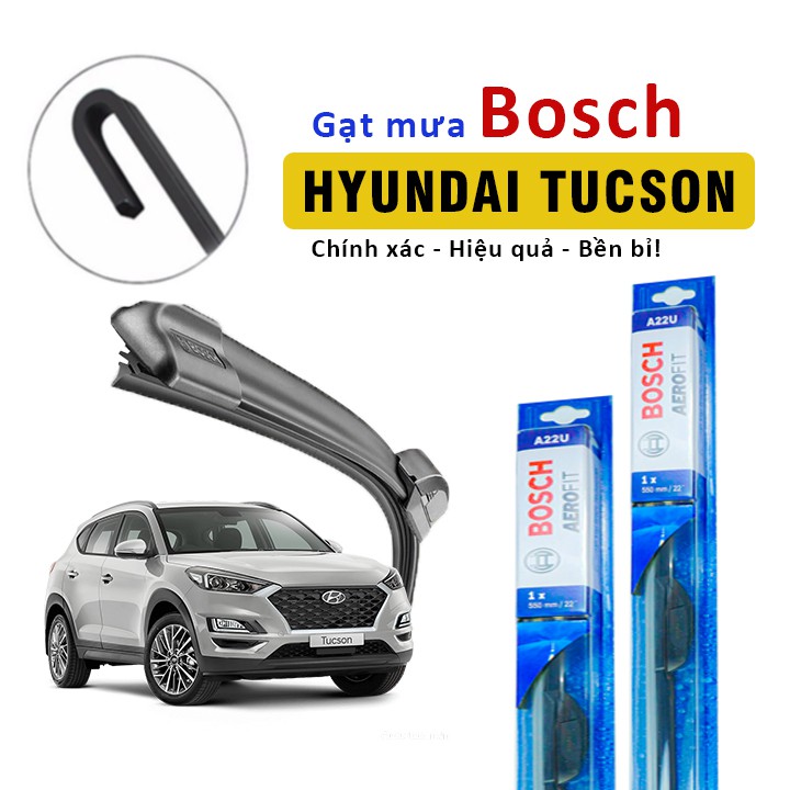 Gạt mưa cho xe hyundai tucson thương hiệu bosch - gạt mưa ô tô silicon ht214