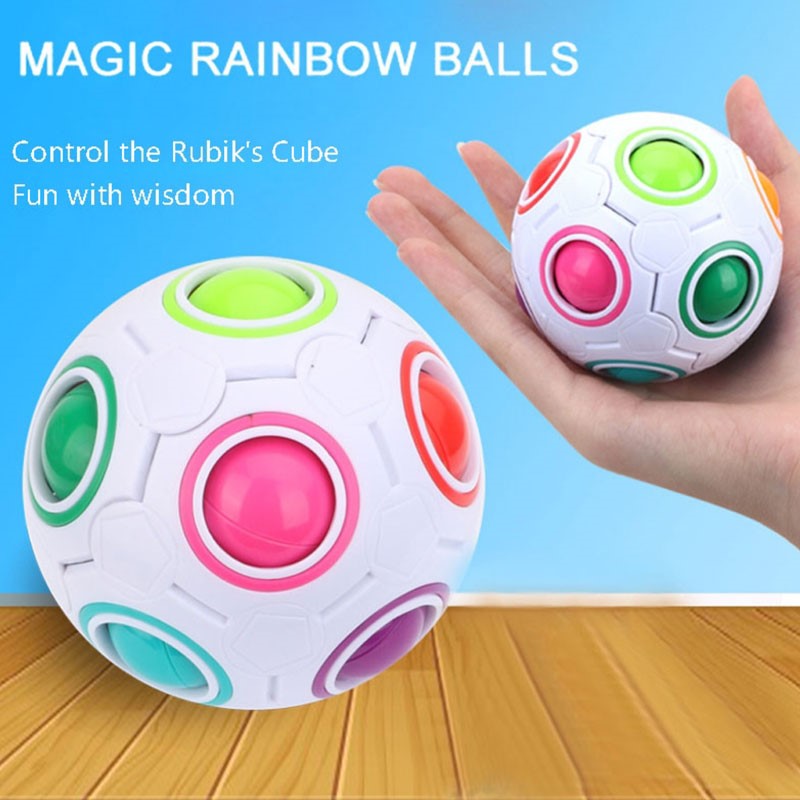 Rubik quả bóng tròn cầu vồng Rainbow Ball Magic Ball