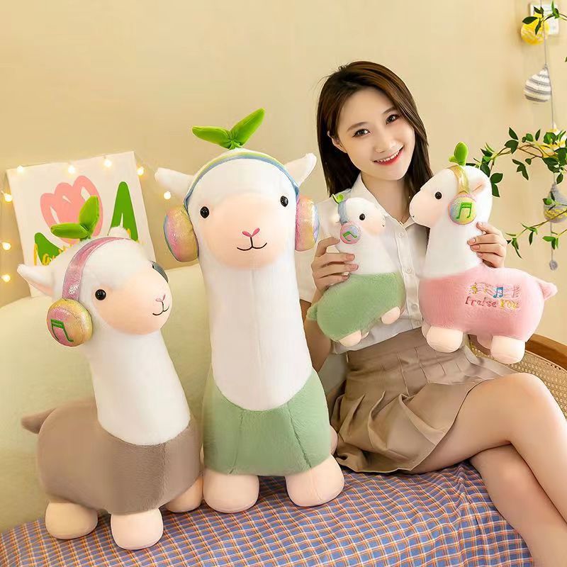GẤU BÔNG CỪU, LẠC ĐÀ MẦM CÂY, LẠC ĐÀ ALPACA THÚ BÔNG LẠC ĐÀ ALPACA RAINBOW MẪU MỚI