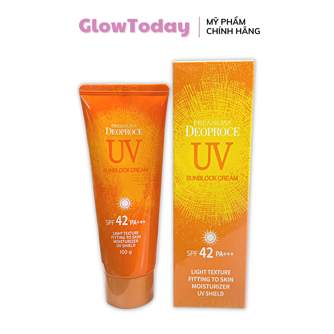 Deoproce kem chống nắng spf42+ 100g 1218a