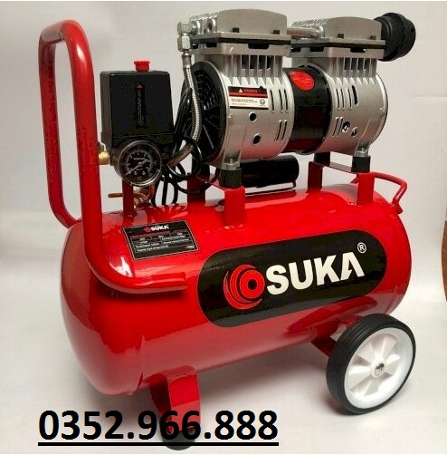 Máy nén khí sạch giảm âm không dầu OSUKA 30L.Tặng kèm Dây khí dài 10m