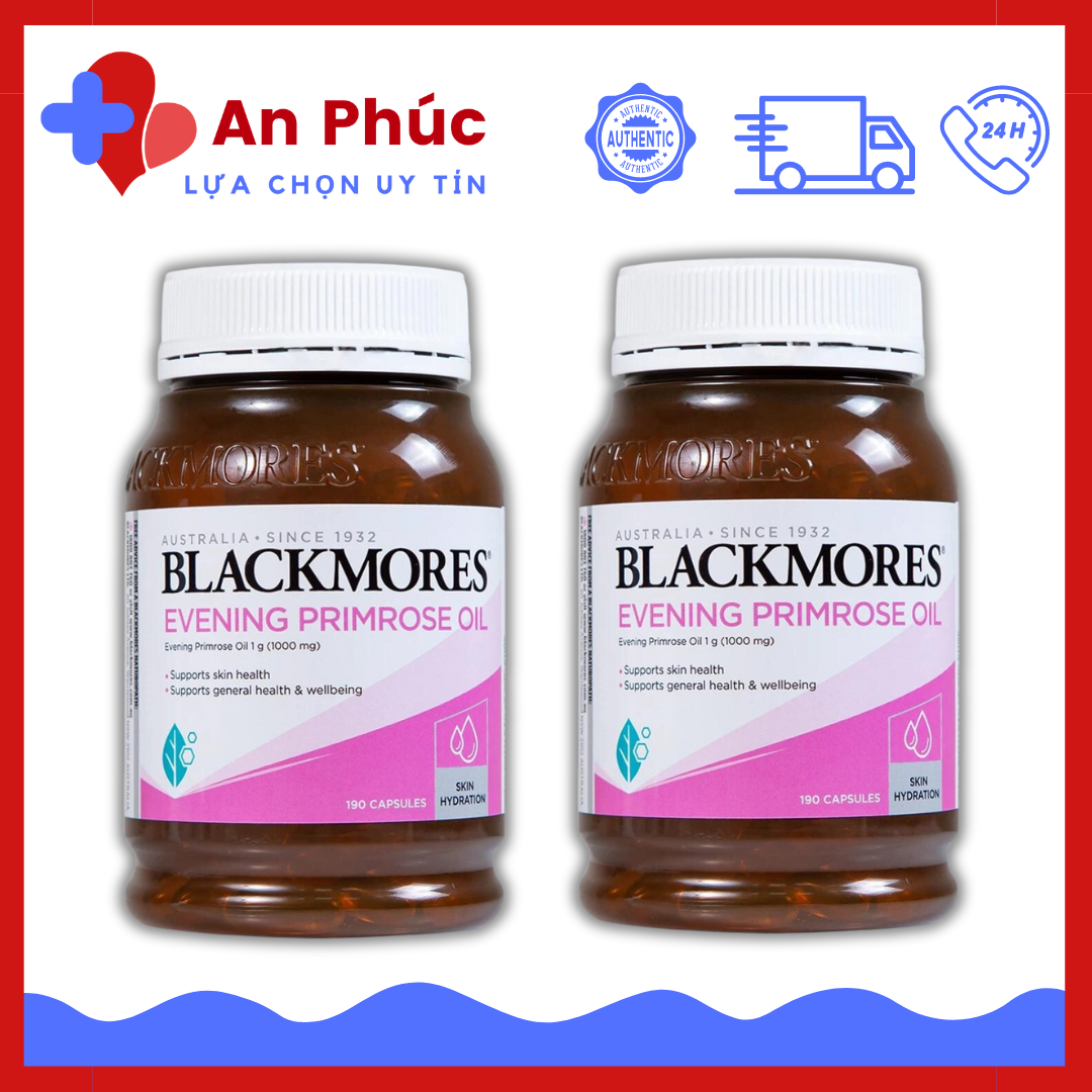 Tinh dầu hoa anh thảo Blackmores 190 viên, Tinh dầu hoa anh thảo Úc Blackmores Evening Primrose Oil