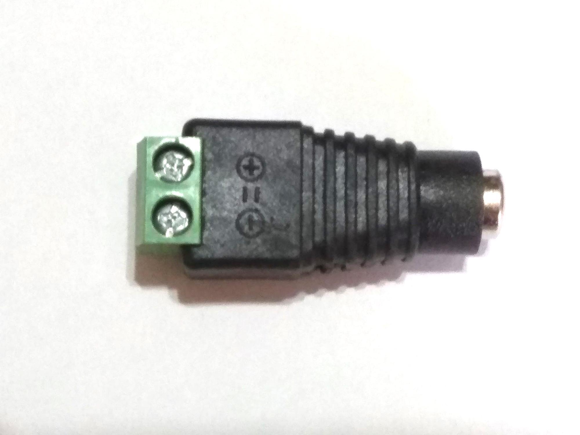 Đầu kết nối Adapter 12v đầu âm 5.5x2.5mm ra 2 cực âm dương