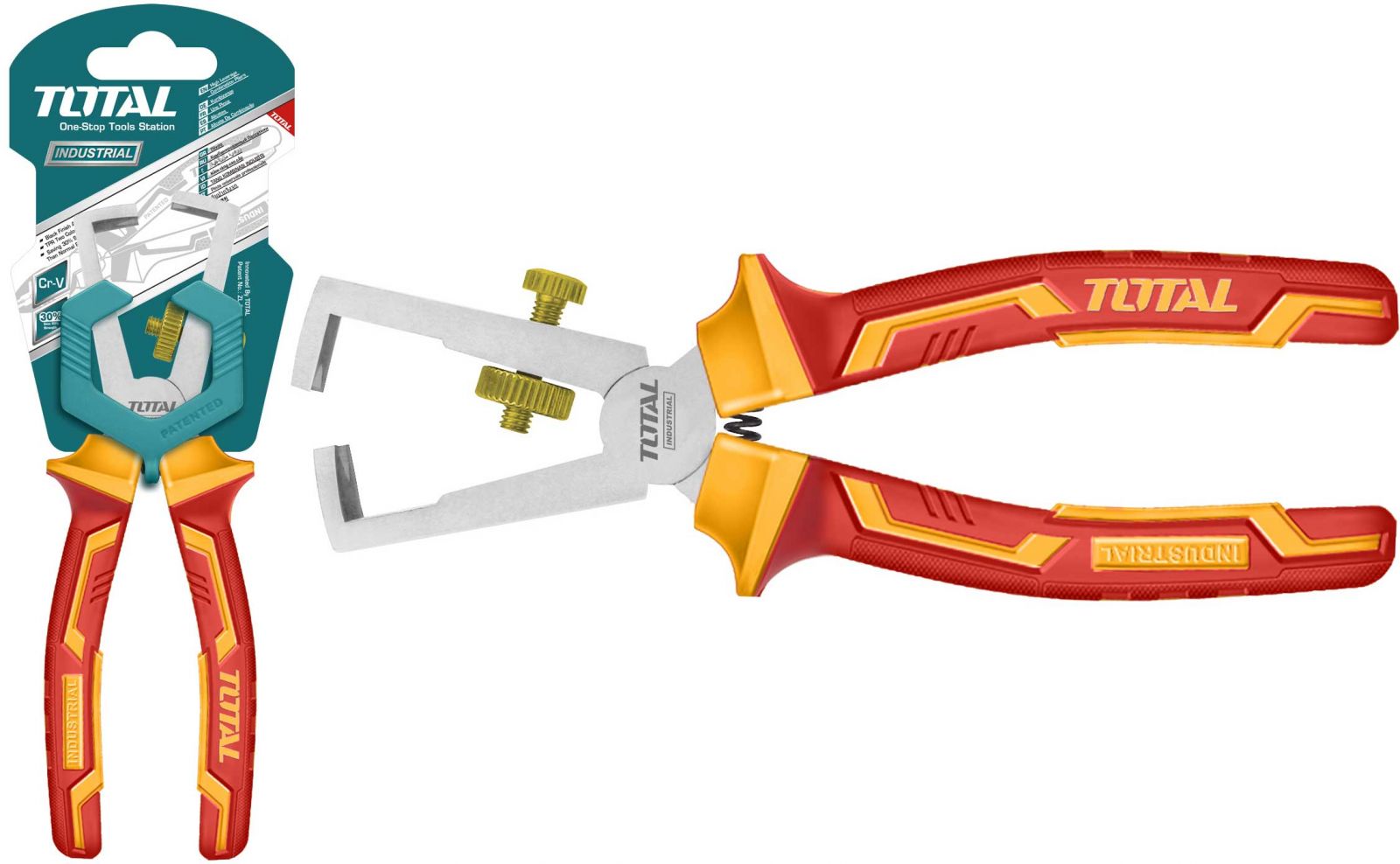 Kềm tuốt dây điện cách điện total thtip2661