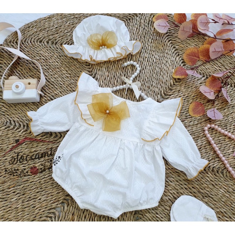 [MUA 1 KÈM 2] BODY TRẮNG PHỐI HOA NƠ CỰC SANG CHẢNH [THIẾT KẾ] - Tocxumi House