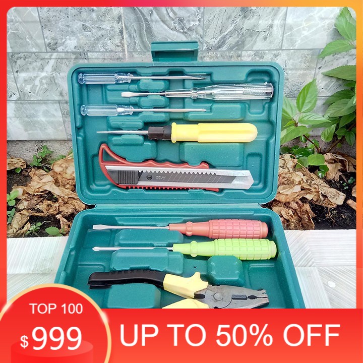 [ BẢO HÀNH 1 ĐỔI 1 ] Bộ Dụng Cụ Sửa Chữa Đa Năng Gia Đình 8 Món, Bộ đồ nghề sửa chữa 8 món hữu ích tiện dụng trong nhà ngoài trời