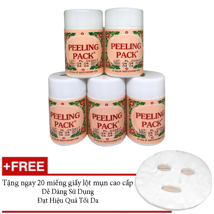Combo 5 Gel Lột Mụn PEELING PACK Gamma 60g