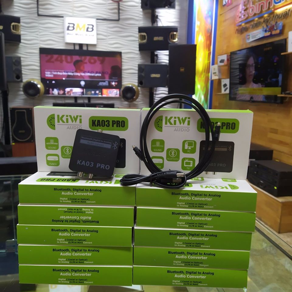 Bộ chuyển đổi âm thanh digital sang analog Kiwi KA03 Pro Bluetooth