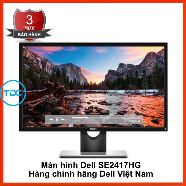 Màn hình máy tính led dell 23.6inch full hd gaming - model se2417hg - hãng phân phối chính thức