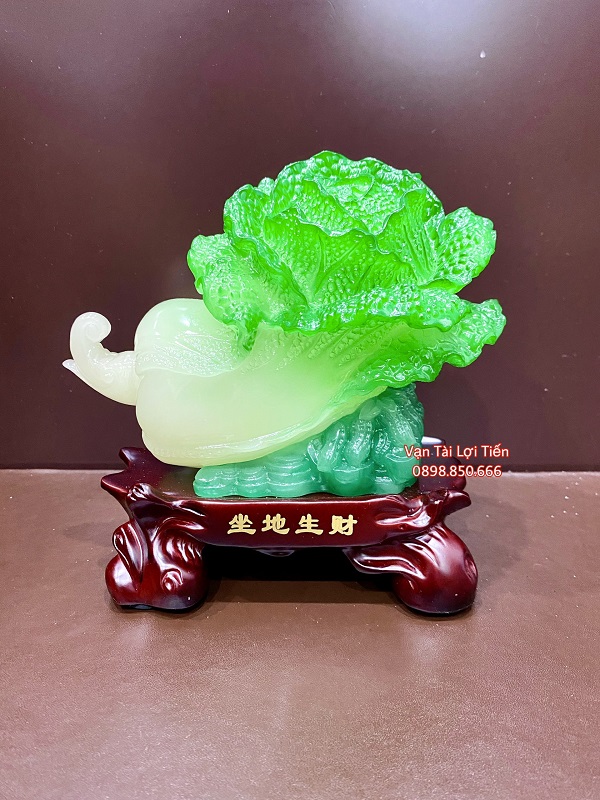 Tượng bắp cải phong thủy chiêu tài phát lộc
