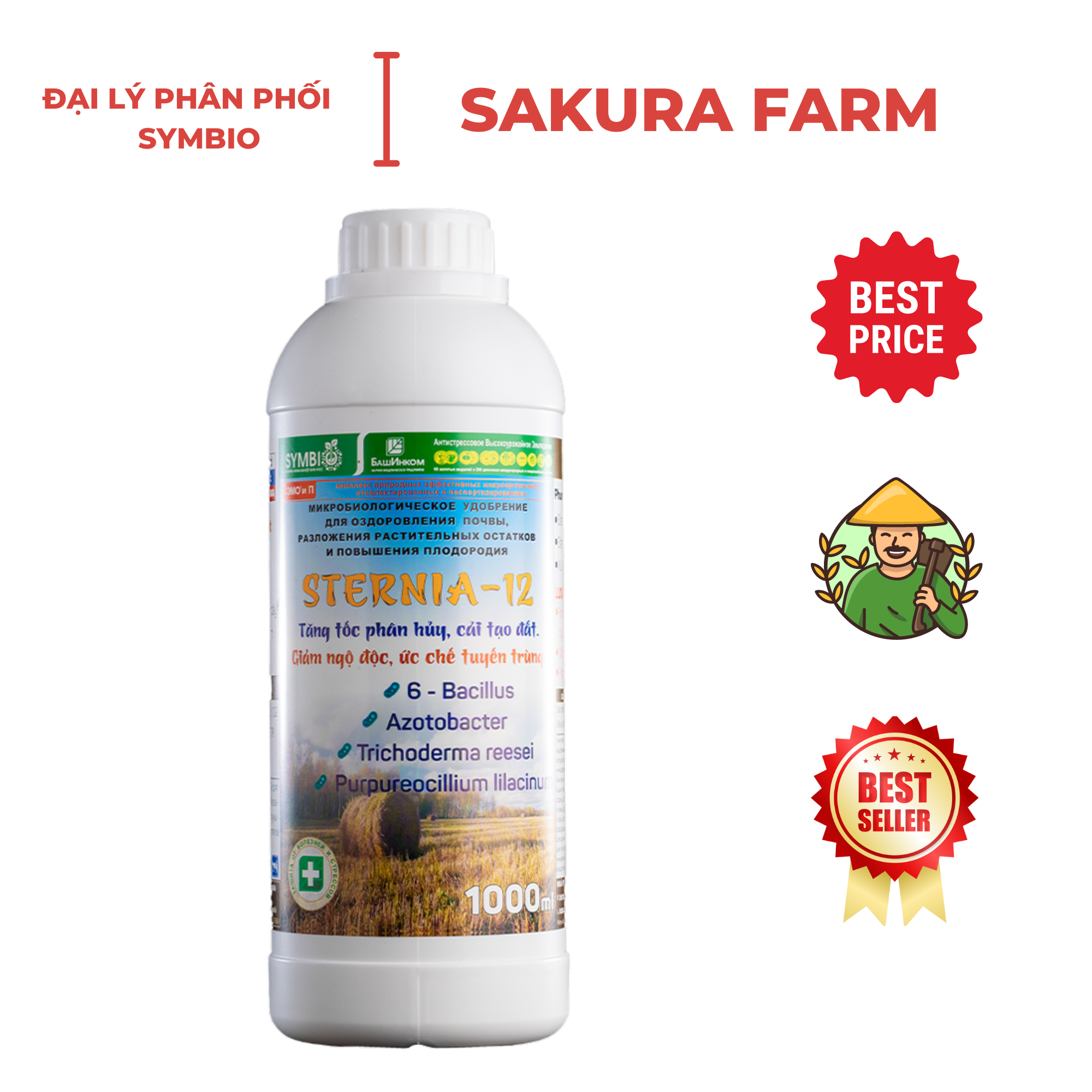 Symbio sternia-12 1 lít / phân huỷ tàn dư thực vật