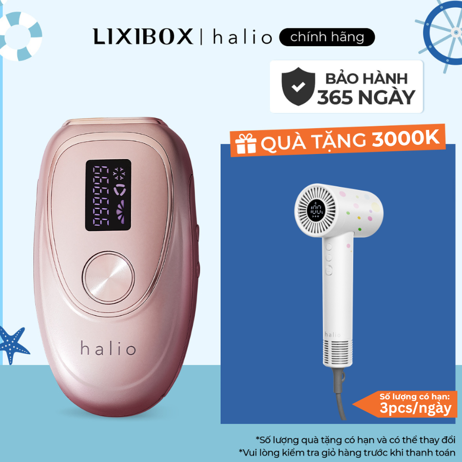 Máy Triệt Lông Băng Lạnh Trẻ Hóa Da Halio IPL Cooling Hair Removal Device 999999 xung ánh sáng