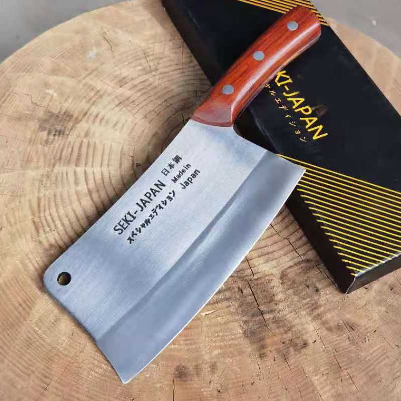 Dao Chặt Seki Cao Cấp Chặt Gà,Chặt Xương Hàng nội địa nhật - 100% thép trắng không rỉ