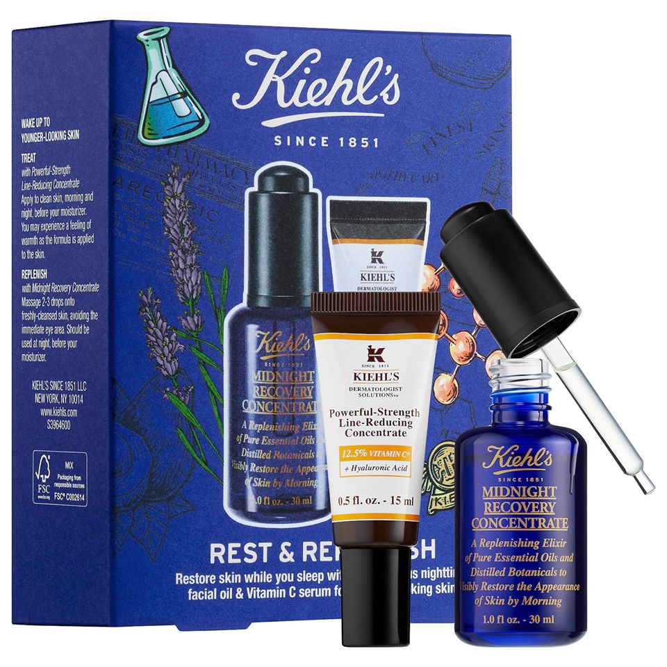 Set dưỡng da Kiehls Rest & Replenish