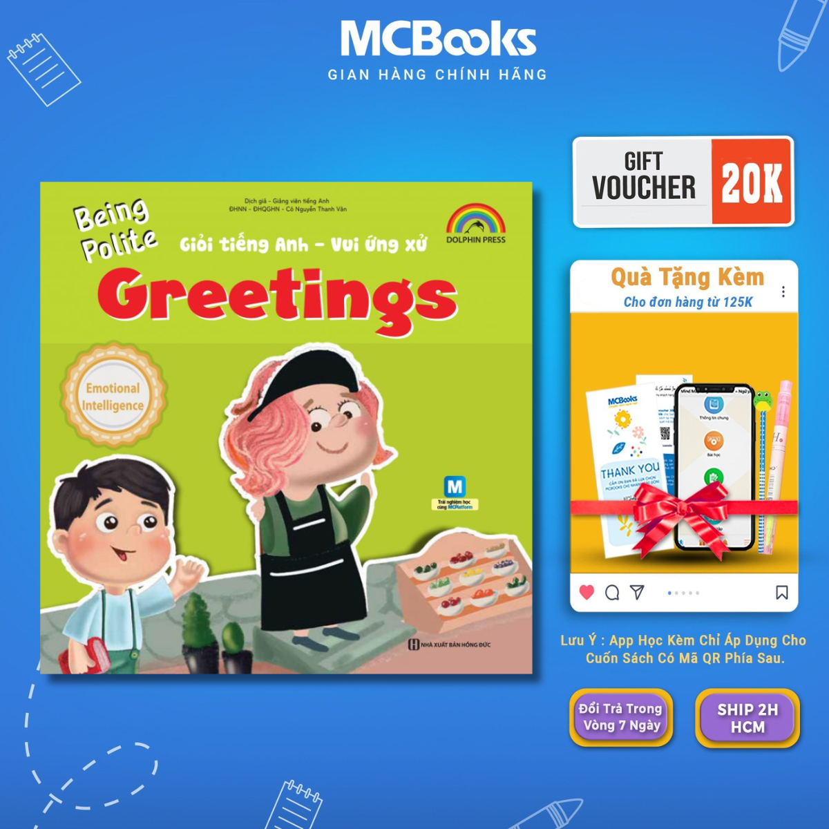 Sách - giỏi tiếng anh - vui ứng xử - being polite - greetings