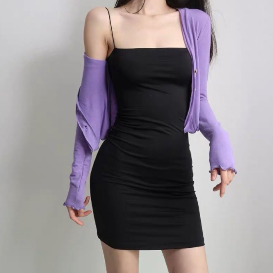 Đầm body 2s d&aacute;ng &ocirc;m, v&aacute;y body 2s đen - trắng