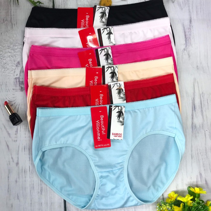 Quần Lót Nữ - Combo 10 Quần Lót Cotton Thái Lan Cao Cấp Có 3 Size L Và Xl Và 2Xl - Quần chíp nữ