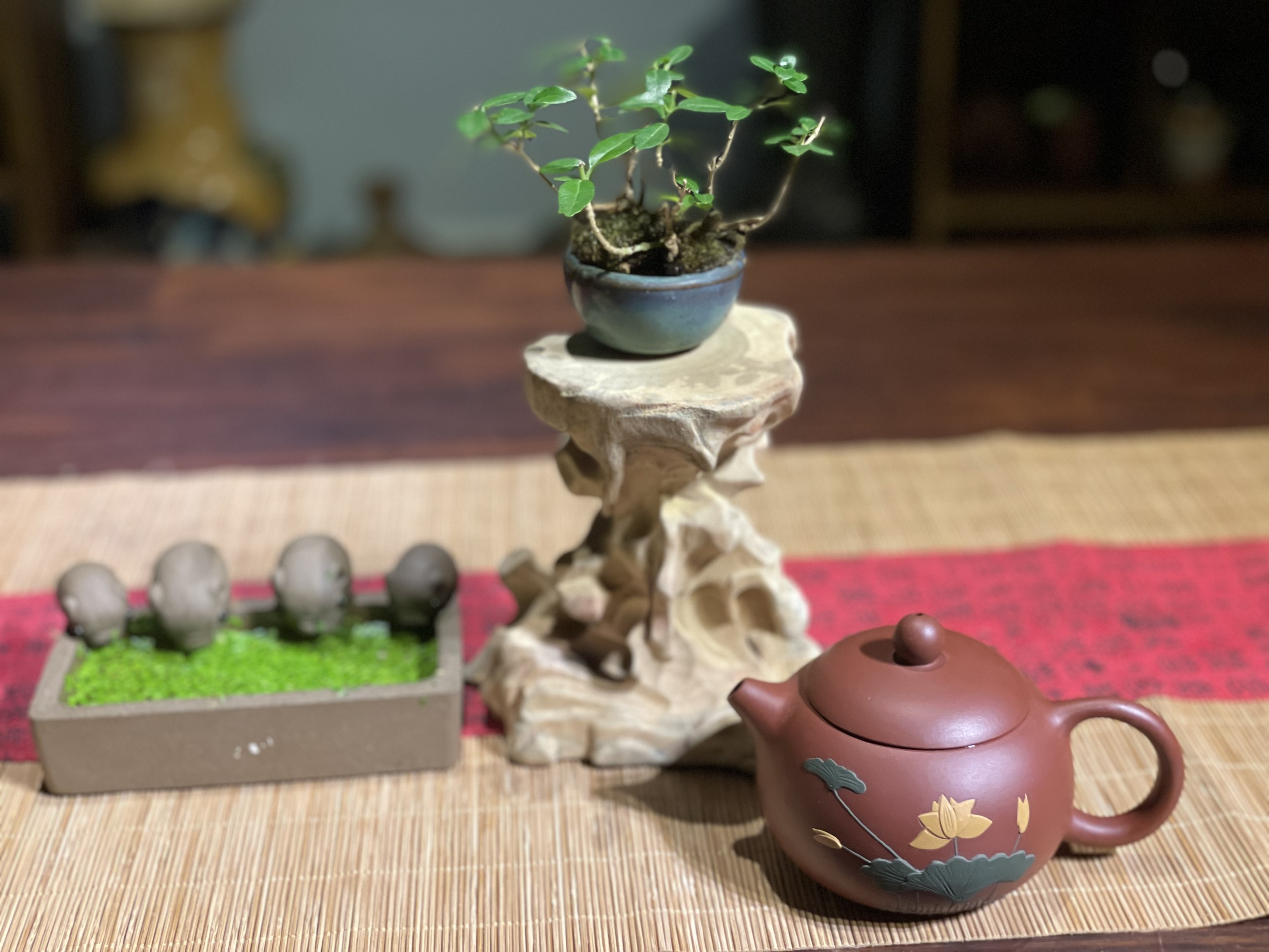 Đôn gỗ xá xị mini