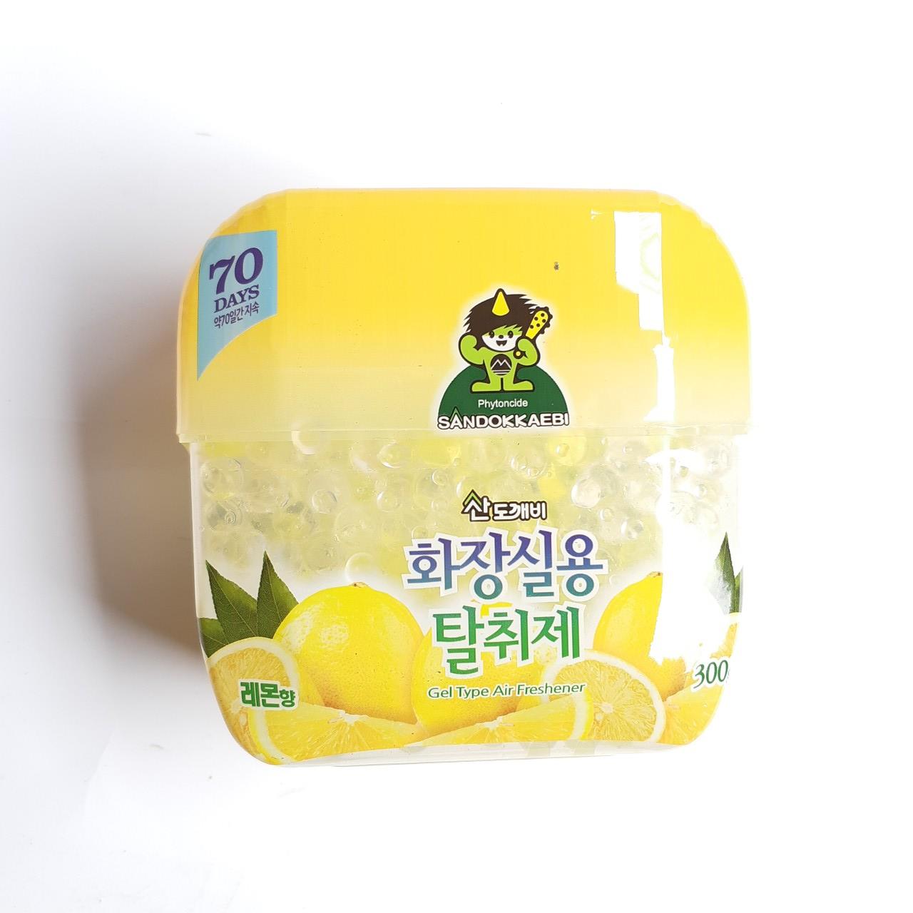 Sáp thơm Hương Chanh khử mùi nhà tắm, nhà vệ sinh Sandokkaebi 300gr