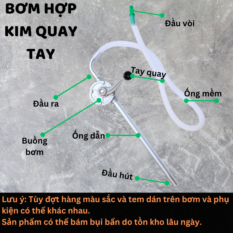 [HCM]Bơm dầu quay tay hợp kim nhôm